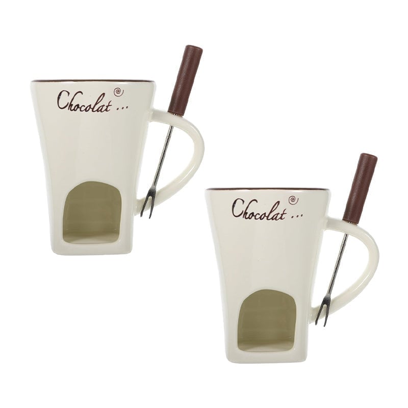 Updated Multi-Functional Ceramic Fondue Mug