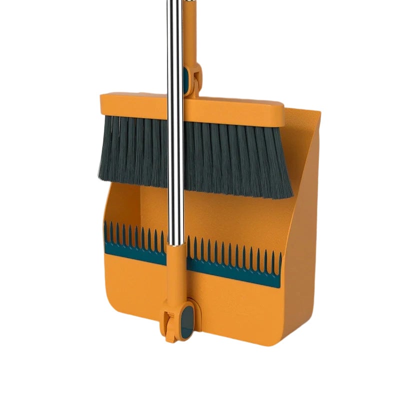 Sakerplus® Rotating Broom and Dustpan Set