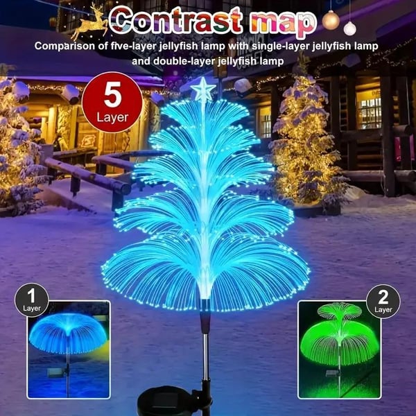 Solar Jellyfish Garden Stake Light