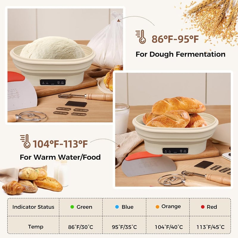 Electric Thermostatic Silicone Batter Bowl