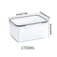 Food Storage Containers for Fridge with Removable Colander
