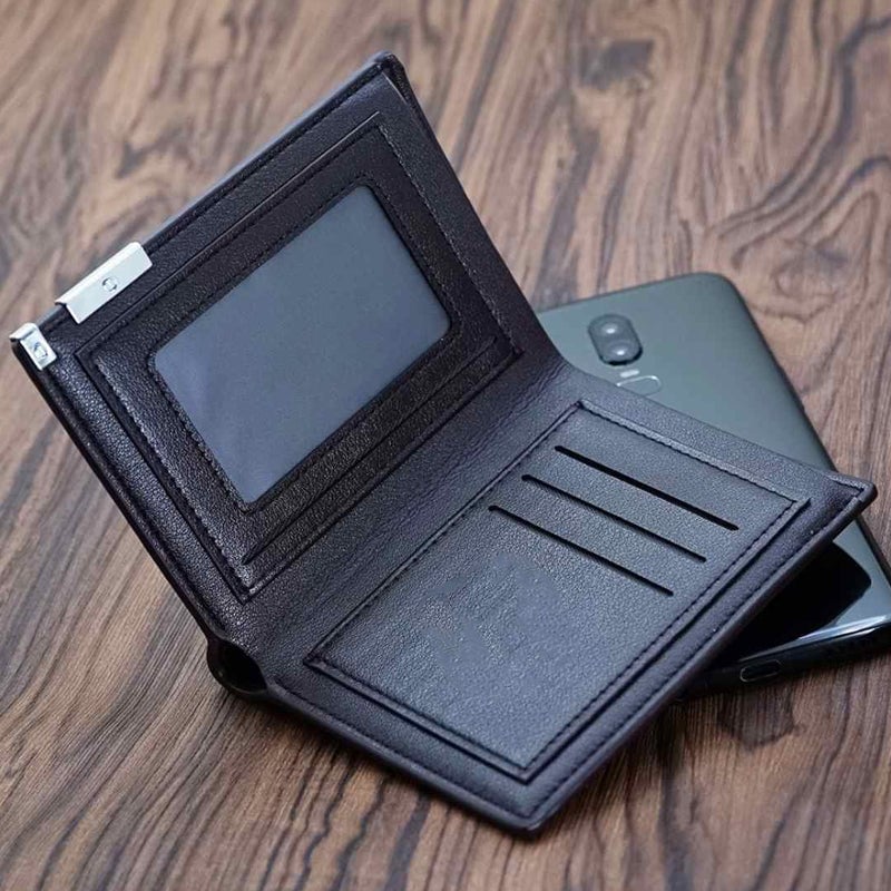 Kurze Brieftasche mit Eisenkante