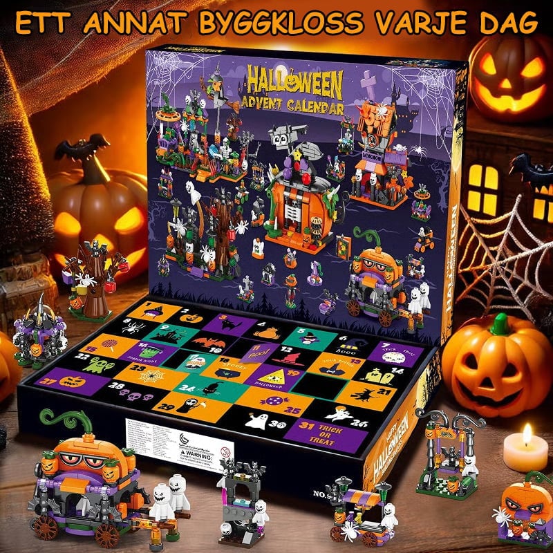 Halloween-byggklossar, blindlåda