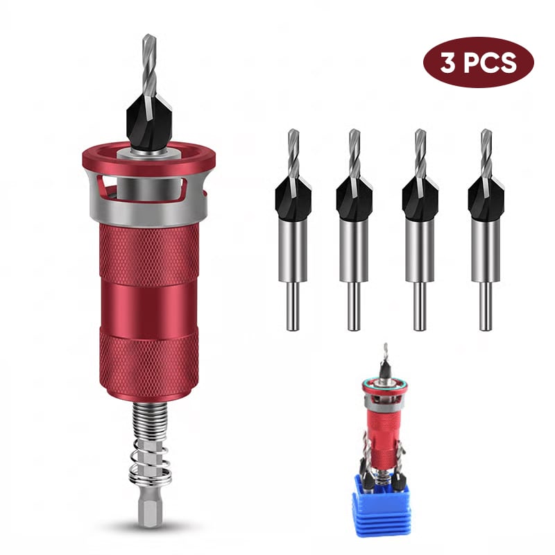 Sakerplus® Semi-Auto Depth Limit 4-Blade Countersink Drill