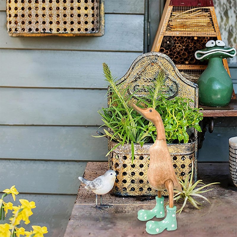 Ornement en forme de canard à bottes de pluie