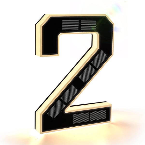 Solar-Powered Outdoor House Number Light