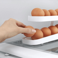 Automatisch scrollende eierrekhouder opbergdoos