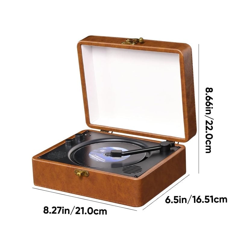 Aless™ Portable Retro CD Bluetooth Music Player