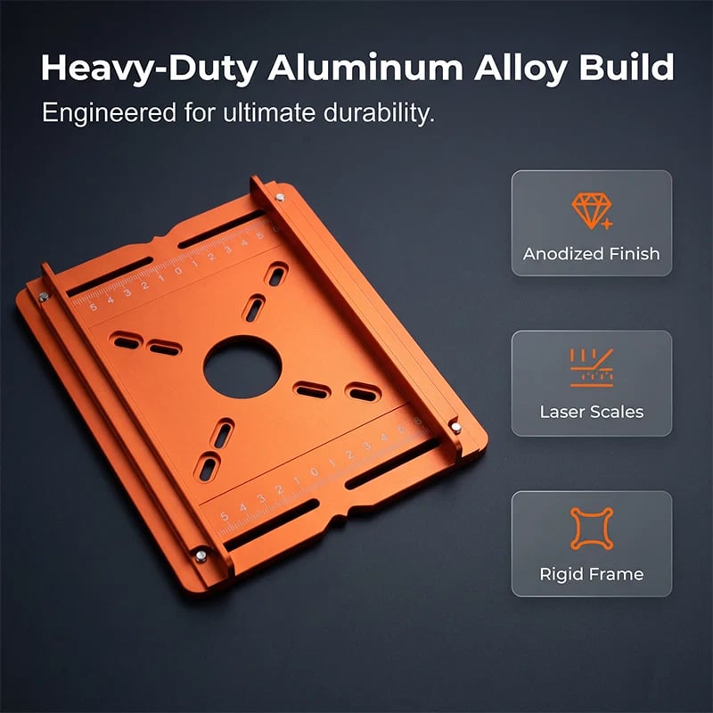Precision Wood Router Slotting Guide Bracket