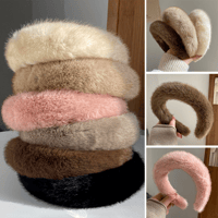 Warm Faux Mink Plush Headband