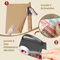 Geschenkpapier-Schneider- und Spenderset