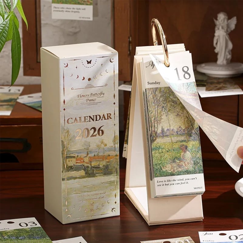 2026 Vintage Oil Painting Calendar