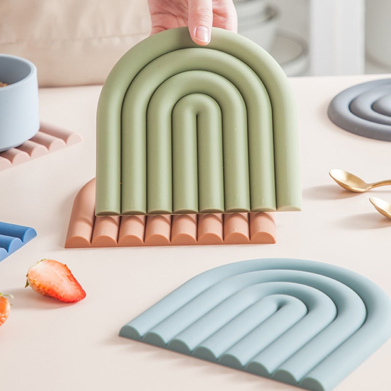 Sale - Rainbow Silicone Table Mat Coaster