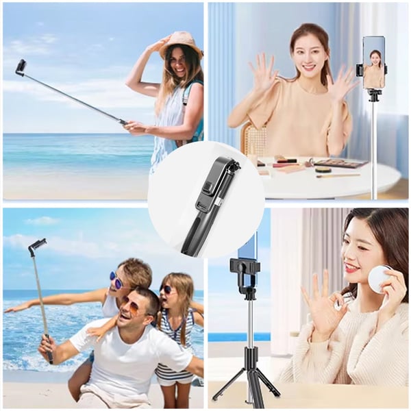 Selfie Stick-stativ med Bluetooth-fjernbetjening