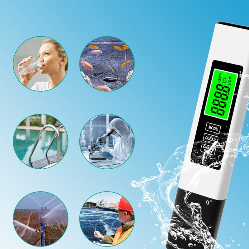 Ny 4-i-1 TDS-måler Digital VannTester