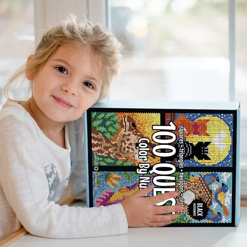 100 SPEURTOCHT Kleur op nummer boek