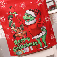 Christmas Grinch Plush Chair Cover