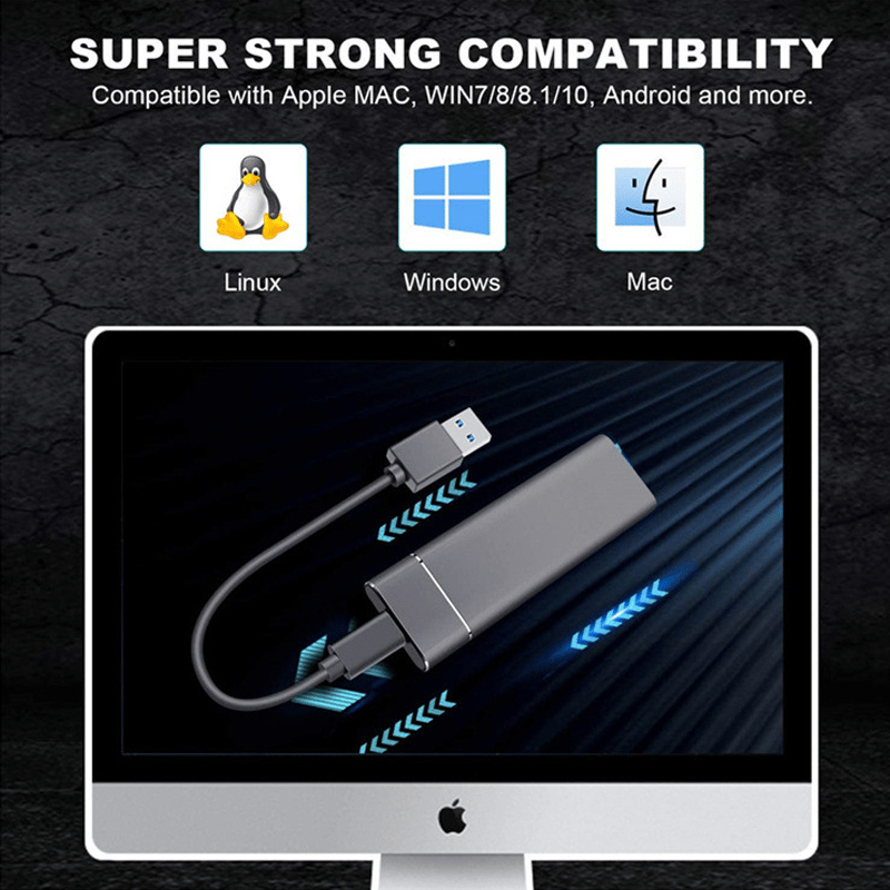 Portable Solid State External Hard Drive, Ultra Speed External SSD