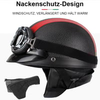 Motorradhelm mit Schutzbrille