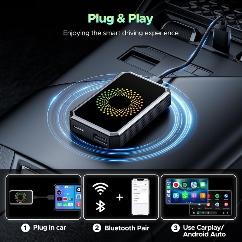Wireless CarPlay Adapter Video Box