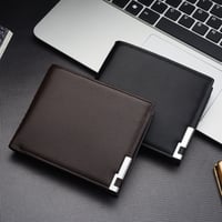 Kurze Brieftasche mit Eisenkante