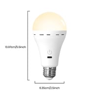 Emergency three-color bulb