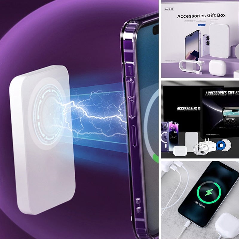 Six-piece fast charging kit for iPhone