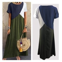 Multicolor Panel Dress