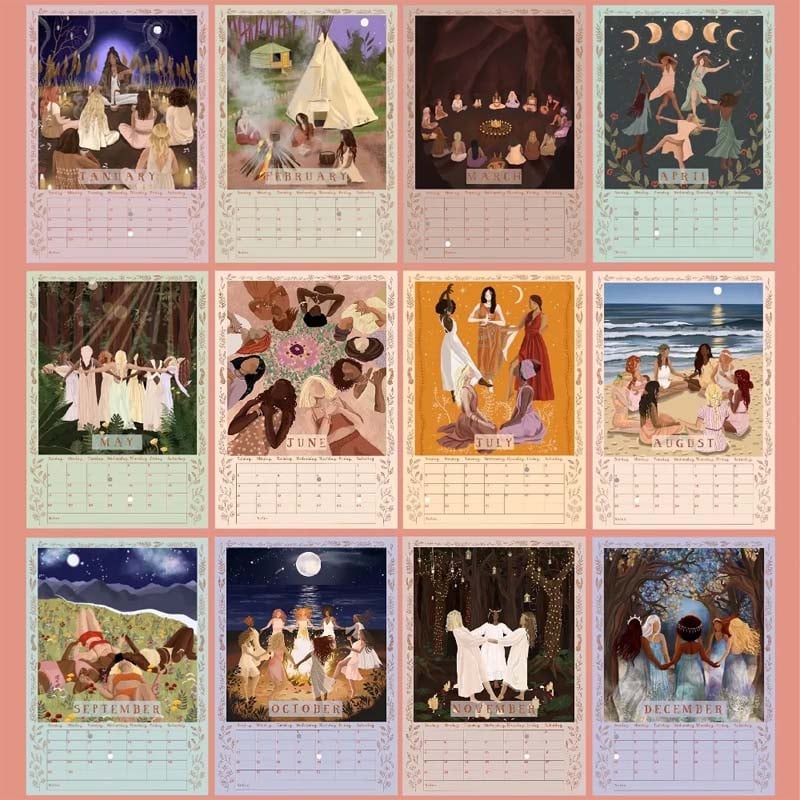 2024 Womens Circles Hängande Väggkalender