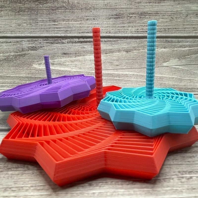 3D Printed Handheld Star Sensory Fidget Toy