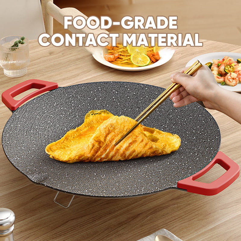Non-Stick Electric BBQ Grill with Temperature Control