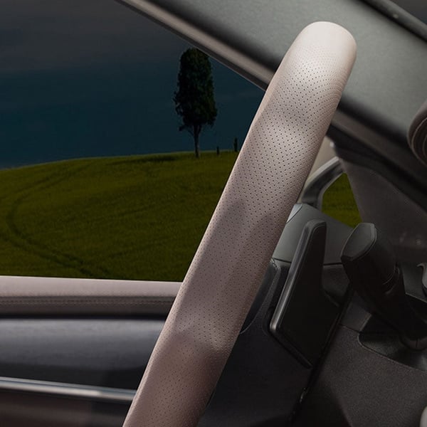 Leather Steering Wheel Cover
