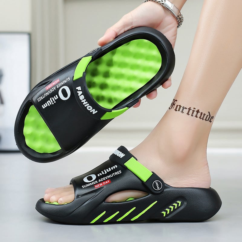 Sommarslip-on sandaler med halkskydd