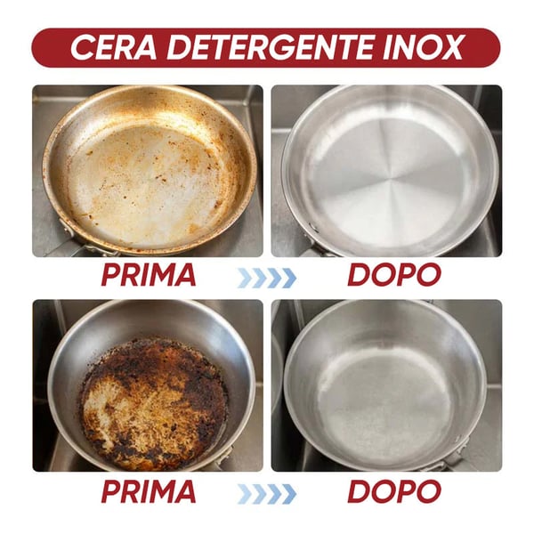 Pasta magica per la pulizia dell'acciaio inossidabile