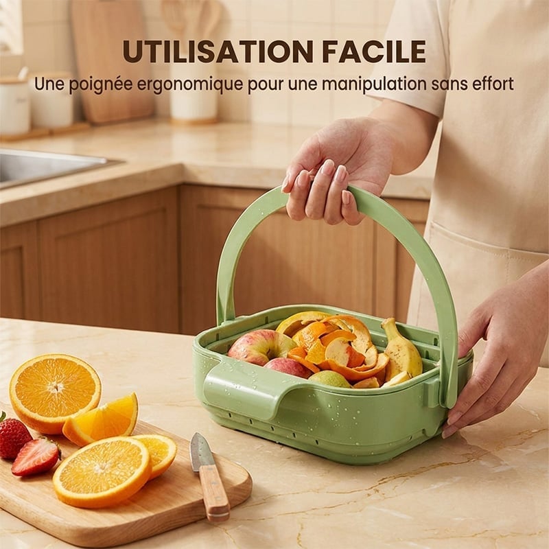 Égouttoir d'évier pliable pour cuisine