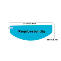 Anti-dug og regntæt visirbelægning
