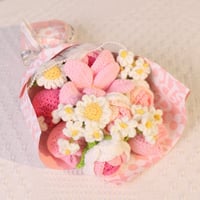 Handmade Crochet Flower Bouquet Gift