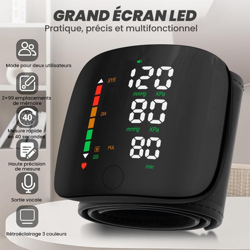 Tensiomètre au poignet