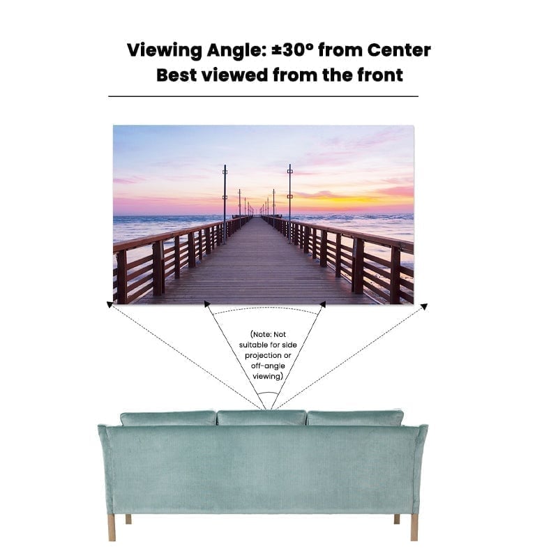 Metallic Anti-Light Projector Screen