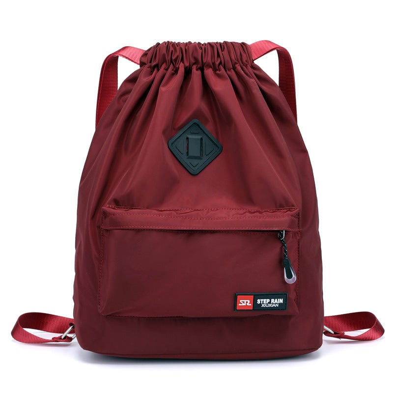 Drawstring Folding Backpack Outdoor Travel Bag