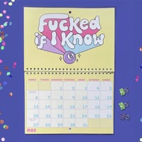 Funny and Sweary Double Page Wall Calendar