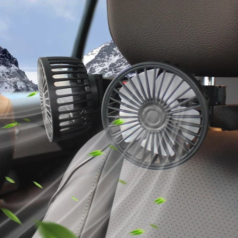 Elektrischer Doppelkopflüfter für die Rückseite des Autos