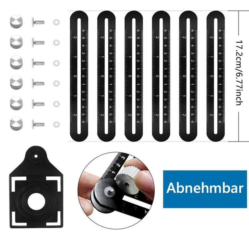Amenitee 6-seitiges Aluminiumlegierung Winkelmessgerät