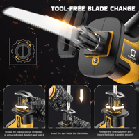 Sakerplus Battery-compatible wireless reciprocating saw
