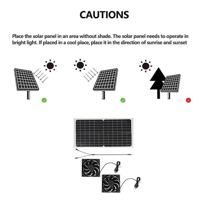 Saker Solar Powered Fan for Chicken Coop