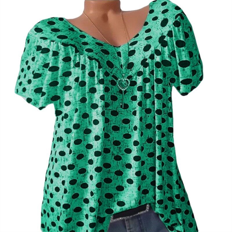 Round Neck and Dots T-shirt