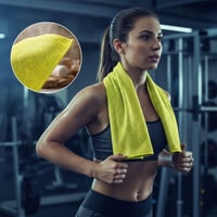 Premium Instant Cooling Towel Set with Storage Bottle