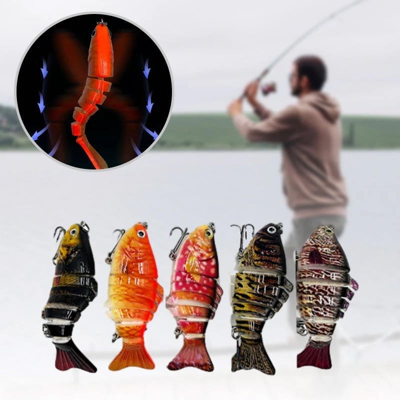 Multi-segmented Fish Swimbait Lure Set