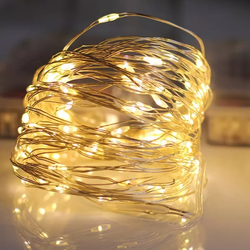 USB-Kupferdraht-Lichterkette mit Fernbedienung