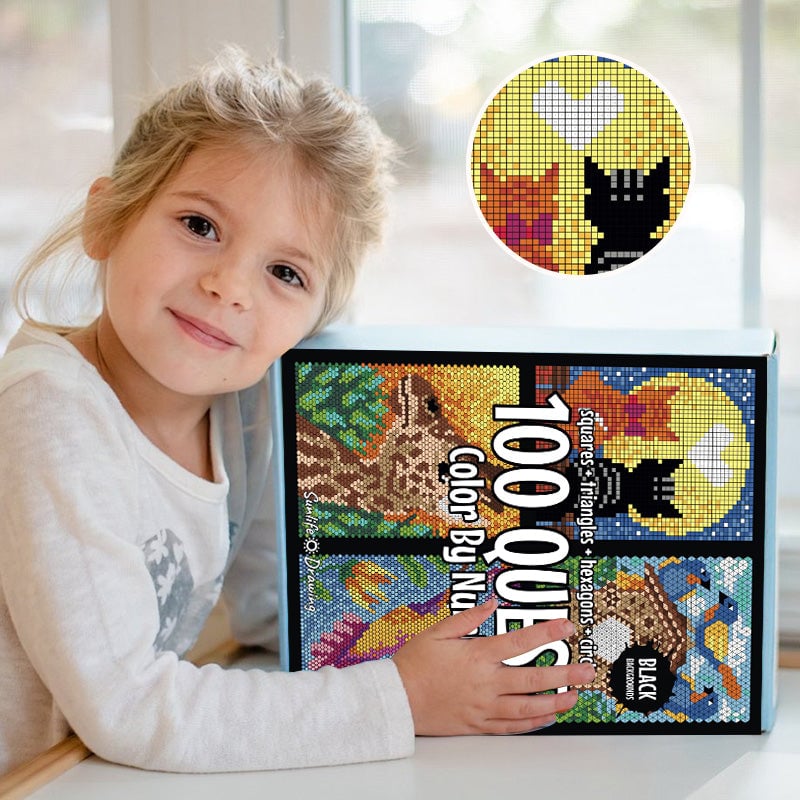 100 SPEURTOCHT Kleur op nummer boek